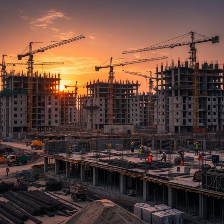 Housing project under construction in Pakistan